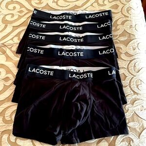 NWOT Lacoste Men’s casual classic stretch boxer briefs